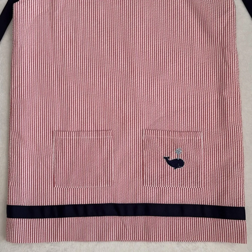 {CPC} Classic Prep | Seersucker Embroidered Whale Dress Red/White/Blue (4T) - Picture 7 of 15